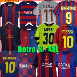 Barcelona Finales du maillot de foot rétro de Barcelone 92 96 97 98 99 08 09 10 03 04 05 06 11 12 15 16 19 RONALDINHO RIVALDO maillots de football Kluivert RONALDO HENRY MESSI