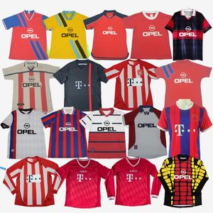 16 17 Jerseys de football rétro Munichs Robben Muller Ribery Bayern 93 95 96 97 98 99 00 01 10 11 13 14 15 24 25 Shirt Football Elber Lewandowski Kane Matthaus Beckenbauerer