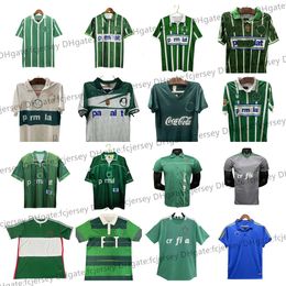 Retro Soccer Jersey Palmeira 1992 93 96 97 Home Away 2014 18 19 1980 Third Edmundo Zinho Rivaldo Evair Football Shirts Men Uniforms Maillot de Foot S E P R. Carlos Brazil