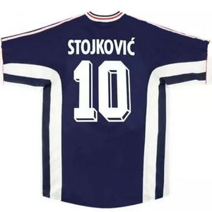 Retro voetbalshirts 1990 1992 1998 Joegoslavië voetbalshirt Mijatovic Pancev Mihajlovic Stankovic Jugovic Stojkovic SAVICEVIC klassieke vintage futbol shirts