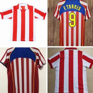 Maillots de football rétro 2002 2003 2004 2005 Simeone kun Aguero Griezmann MAXI F.TORRES 02 03 04 05 Gabi Forlan SIMAO vintage classique MaDRiDs maillot de football à domicile