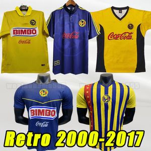 Retro Soccer Jerseys Club America Liga Mx O.Peralta C.Dominguez Matheus Mexico R.Sambueza P.Aguilar Retro Football Shirts Uniform 00 01 06 2006 2000 2001