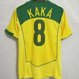 2004 2006 2010 camisetas de fútbol retro hogar lejos camisetas de Brasil Carlos Romario KAKA Ronaldinho camisa RIVALDO kits hombres Maillots de camiseta de fútbol