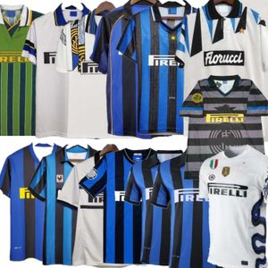 Retro Soccer Jerseys Inter 01 02 03 04 05 07 08 09 10 11 Figo Sneijder Milito S Ibrahimouic Vintage Football Shirt 2001 2002 2003 2004 2005 2007 2008 2009 2010