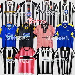 Retro voetbaltruien kit del piero conte pirlo marchisio inzaghi 92 95 96 97 97 98 99 02 03 04 04 05 94 95 zidane maillots davids boksic shirt pogba juventus korte mouw lang