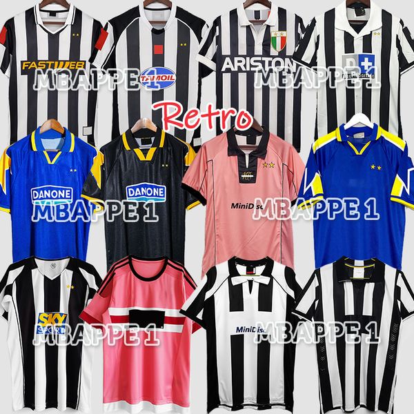 Kit de maillots de soccer rétro Del Piero Conte Pirlo Marchisio Inzaghi 92 95 96 97 98 99 02 03 04 05 94 95 Zidane Maillots