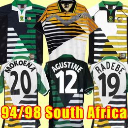 retro Zuid 1998 Afrika voetbalshirts 98 McCarthy Bartlett Mokoena Fortune RADEBE klassiek vintage voetbalshirt 1994 94