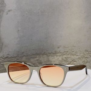 Gafas de sol cuadradas retro Lente naranja plateada Hombres Mujeres Gafas de sol de moda de verano Sunnies gafas de sol Sonnenbrille Shades UV400 Gafas con caja