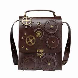 Bolsos de hombro retro steampunk para mujeres vintage mey embrague bolso diariamente damas casuales cruz de caramelo fi perseguración un y5rq#