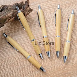 Retro Student Pen Groothandel Writing Bamboo Ballpoint Business Signatures Pens Office School Supplies aanpasbare Th0892 S