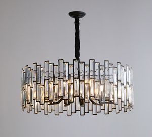 Retro-stijl licht luxe zwart kroonluchter kristal woonkamer ontwerpermodel Home High-End Fashion Art restaurantlamp