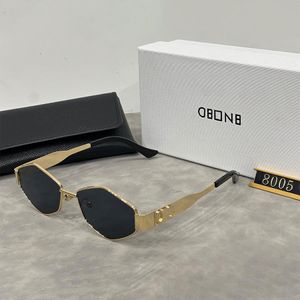 Retro zonnebrillen Designer Street -bril voor mannen Dames Vakantie Travel Mode bril 6 kleuren