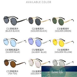 Lunettes de soleil rétro rondes gothiques lunettes de soleil Steampunk dames hommes lunettes de soleil de mode ombre conduite UV400 lunettes prix usine conception experte qualité