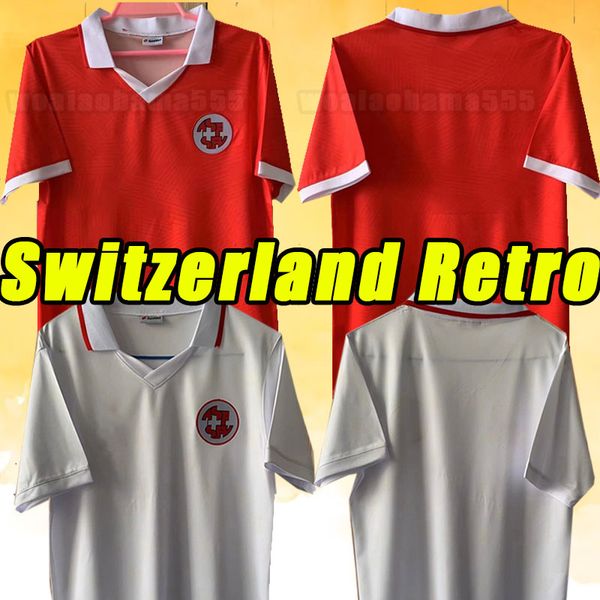 Retro Suisse Soccer Jerseys 1994 1995 Home Away Akanji Shaqiri Embolo Seferovic Football Shirts Zakaria Elvedi Freuler Vargas Uniformes