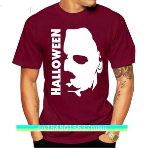 Retro T Shirts Halloween Michael Myers Masker en Drips T Shirt Scary Movie Horror Jeugd Tees Katoen Tees Comfortabele Man TShirt 220702