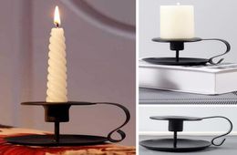Retro Taper Candlestick Holder Iron European Style Candlesticks Stand Candle Holder For Party Xmas Christmas Birthday HH925237354448