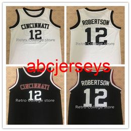 Broderie rétro cousue # 12 Maillot de basket-ball Oscar Robertson Cincinnati Personnalisez n'importe quel numéro et nom de joueur Ncaa XS-6XL