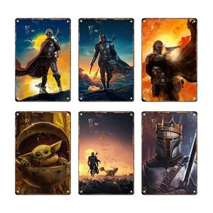 Retro tin bord klassieke film Space Wars vintage metalen poster tin bord plaque woonkamer man cave home decor schattige muur pub bar home decoratie maat 30x20cm w02