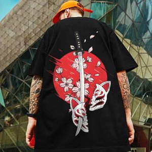 Tshirts rétro pour hommes 3d samurai japonaise Imprimé masculin vêtements mâle rue harajuku t-shirt à manches courtes