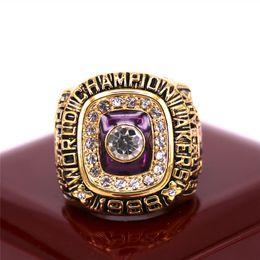 Retro-eenheid stijl adequate kwaliteit Lakers kampioenschap ring heren ster punk gothic sieraden ringen voor mannen sieraden