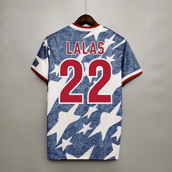 Rétro USA 1994 maillots de football extérieur Lalas Wynalda Reyna Vintage maillot de football des États-Unis numéro de nom personnalisé