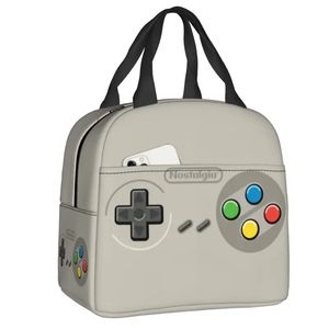 Retro Video Game Turbo Controller Draagbare Lunchboxen Multifunctionele Gamer Lover Koeler Thermische Voedsel Geïsoleerde Tas Kids 240313