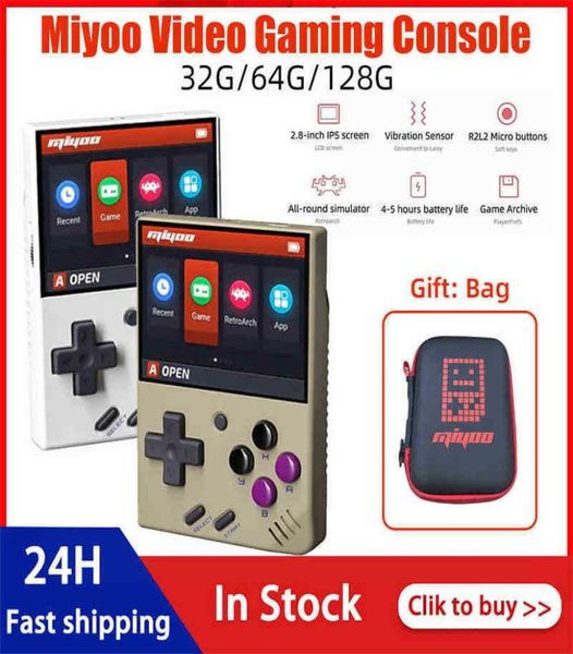 Consola de videojuegos retro Miyoo Mini Pantalla IPS de 28 pulgadas Consola de juegos portátil Emulador de juegos clásico portátil retro H2204265107638