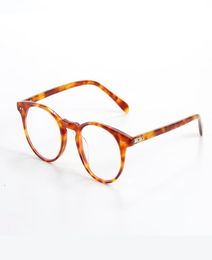 Rétro Vintage acétate rond myopie lunettes cadre hommes femmes Sir O039malley lunettes optique Prescription lunettes OV5256 Fashio7678033
