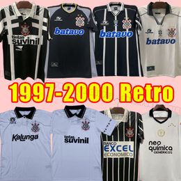 1997 98 1999 2000 Jerseys de football classiques rétro Vintage Corinthian Paulinho Ronaldo Guerrero Bruno Cesar R.Carlos Corinth Shirts 2000