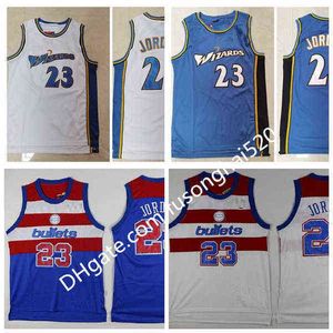 Maillots de basket-ball rétro Vintage pour hommes, 23 Michael MJ, cousus en bois dur, maille classique, Michael JD rétro, tous 2021 MJ Caroline du Nord