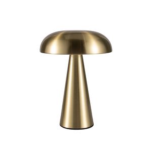 Lampe de table rétro vintage champignon avec capteur tactile à piles Lampe de table portable pour salon, chambre à coucher, salle à manger en plein air, éclairage sans fil à intensité variable