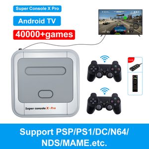 Retro WiFi Super Console X Pro 4K HD TV Video Game Consoles For PS1/PSP/N64/ With 40000+ Games With Wireless Game Controllers