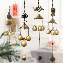 Retro Wind Caring Chinese Oriental Lucky Wind Bells Chague de touriste suspension Pendants Creative Home Garden Outdoor Décoration suspendue