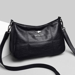 Retro Dames Schoudertas Zacht PU Leer Luxe Designer Vrouwelijke Messenger Bag 2023 Trend Grote Capaciteit Dames Handtas Portemonnees