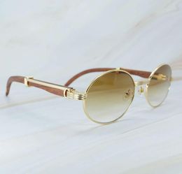 Lunettes de soleil rétro en bois pour hommes, accessoires de luxe, lunettes de soleil à la mode pour femmes, lunettes ovales, tendance, produit 5703522