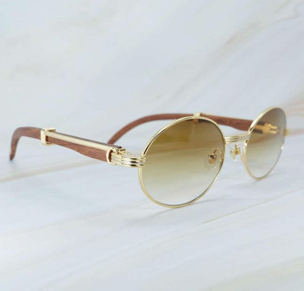 Gafas de sol de madera Retro, accesorios para hombre, gafas de lujo, gafas de sol de moda para mujer, gafas ovaladas, producto de tendencia 5703522