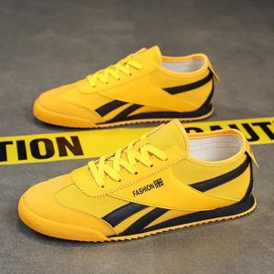 Retro Yellow Designer Mens Sports Breathable Canvas Shoes Men Sneakers Casual Walking Flats Entrenadores 240129
