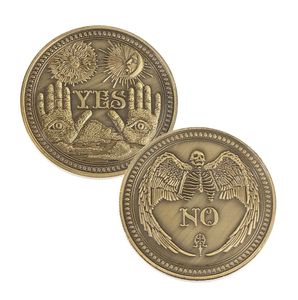 Retro Ja of Nee Bronzen Herdenkingsmunt Niet-valutamunten Souvenir Uitdaging Verzamelmunten Collectie Kunst Ambachtelijke Geschenken
