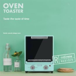 RetroOven Four domestique multifonctionnel Double grande capacité Machine électrique chronométrée Tube de quartz Chauffage Foodgradebakeware Ovens231I