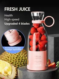 Blender portable ReUP 350 ml Mini smoothies 1400mAh Juice de voyage Mélangeur électrique Cuisine 240415