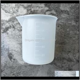 Herbruikbare 100 ml transparante beker met schaal sile meetgereedschap voor doe -het -zelf bakkeukenbar dinersaccessoires wb3304 xko7l hb5io