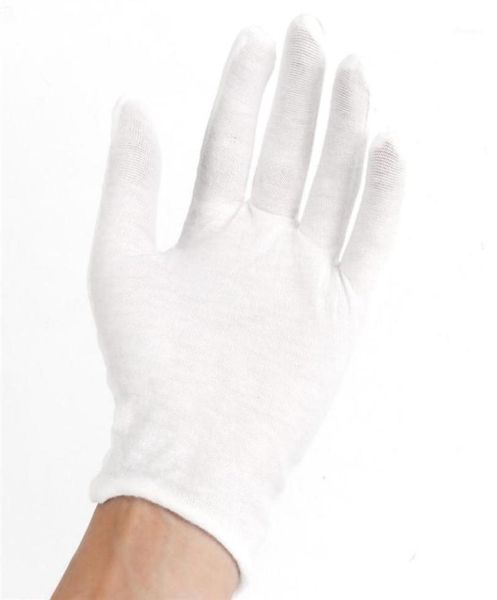 Réutilisable 12 paires de gants de sécurité en coton de travail mince main sèche hydratant cosmétique eczéma main pièce de monnaie gants d'inspection de bijoux 11550540