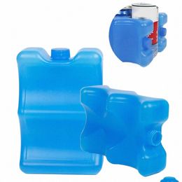 Réutilisable 350/400 // 650 ml Blocs de glace Colot Therapy Gel Freinez Water Injecti Color Pack Portable Lunch Boîte à lunch Fresh Food Storage U2PH #