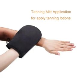 Herbruikbare badstruikers exfoliërende wanten zelfbruine mitt applicator elastische pols zonloze wasbare wasbare waiper mitten crème lotion mousse reiniging spa -handschoenen