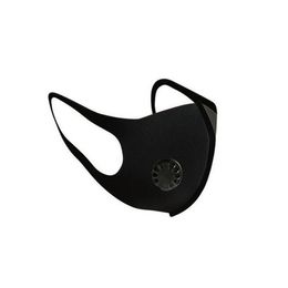 Herbruikbare ademhalingsautomaat Maskers Anti-allergische mondmaskers Anti-stof Anti-vervuiling Spons Fietsen Sport Designer Gezichtsmasker met ventiel