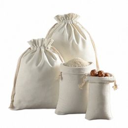 Bolsas de cordón de lona reutilizables Bolsa de tela de almacenamiento de arroz de frutas y verduras para artículos diversos Bolsa de viaje a prueba de polvo Organizador Bolsa de granos 36iw #