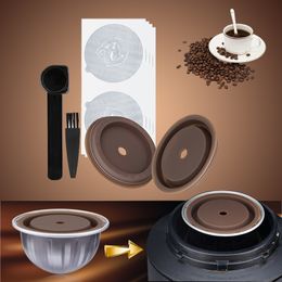 Herbruikbare dop voor Nespresso Vertuo en Vertuoline Capsules Navuleerbare voedingskwaliteit Siliconen deksel Cover compatibel met originele pods 220509