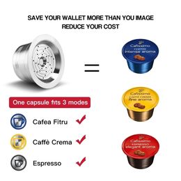Capsules de café réutilisables pour Tchibo Cafissimo ALDI Expressi, recharge, filtre à dosette k-fee, doseur de café en acier inoxydable 211008