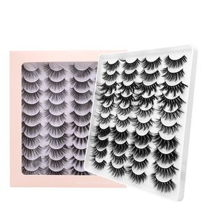 20 paires 8d moelleux Faux cils Faux 3d vison cils vaporeux doux cils Extension cruauté gratuit cils en vrac