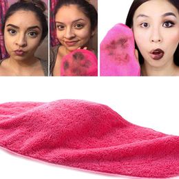 Herbruikbare gezichtsmake -up verwijderen Handdoek Make -up remover Microvezel Doekblokken Face Cleaner Reinigingsdoekjes Skinverzorging Schoonheidsgereedschap